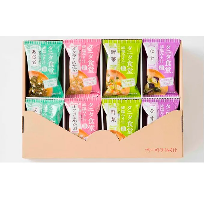 【6ヶ月連続お届け】マルコメ タニタ食堂R監修 減塩みそ汁セット24食 健康食品 フリーズドライ 加工食品 インスタント 