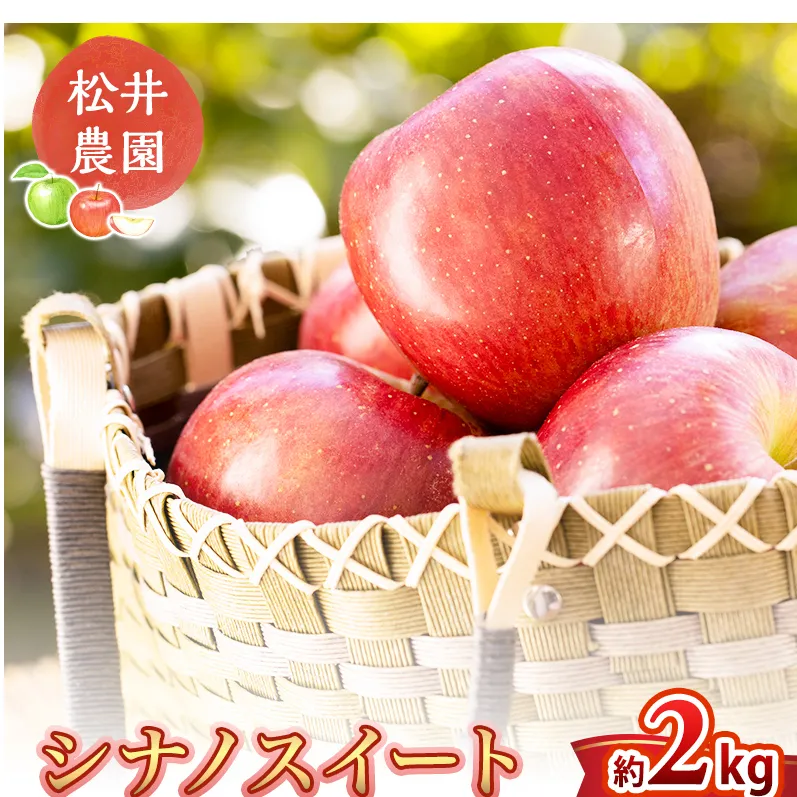 信州小諸 松井農園のシナノスイート 約2kg 果物類・林檎・りんご・リンゴ