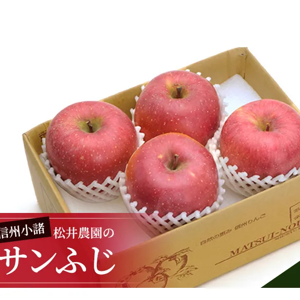 信州小諸　松井農園のサンふじ　約2kg 果物類・林檎・りんご・リンゴ 