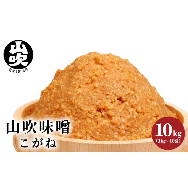 味噌 山吹味噌 こがね 10kg （1kg×10袋） セット 信州味噌 みそ ミソ 熟成 信州 信州みそ 調味料 小分け 長野県 長野 