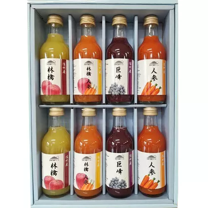 信州浅間ファーム・ジュース 8本セット（各200ml） 果汁飲料 林檎 リンゴ 