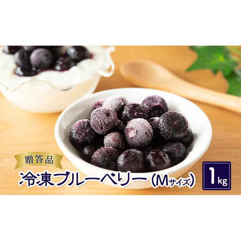 ブルーベリー【冷凍ブルーベリー（Mサイズ）１kg　贈答品】冷凍 完熟 果物 トッピング ヨーグルト 信州 長野