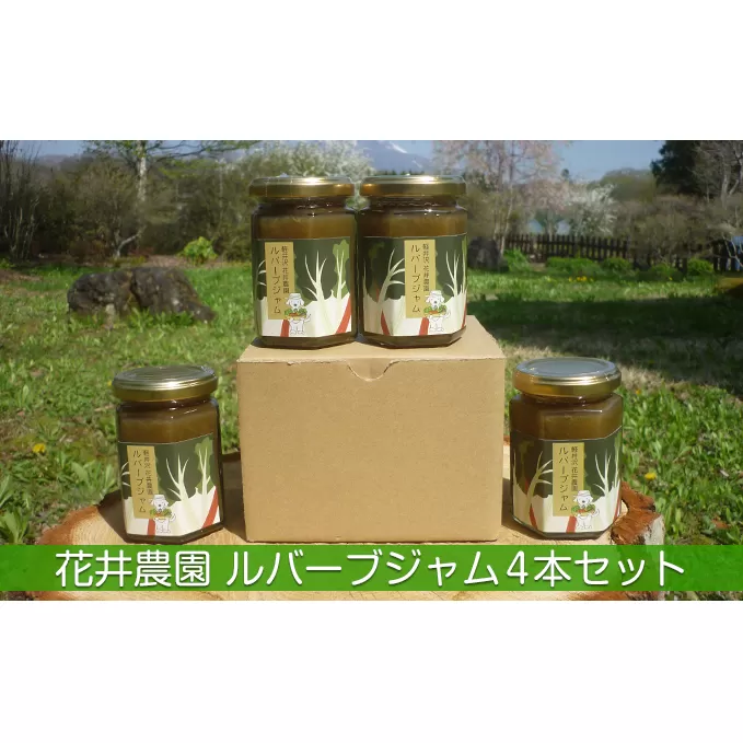 ルバーブジャム4本セット 甘酸っぱい味わい 野菜 ソース パン ヨーグルト フルーツソース お料理のソース 1個155g 4個 