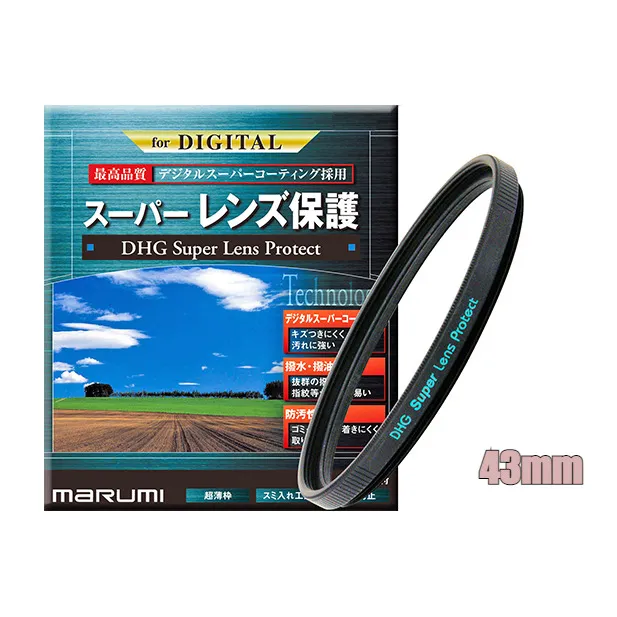 DHG　Superレンズプロテクト　43mm 雑貨 日用品 刻印 限定 写真 撮影用 カメラ ビデオ 保護 フィルター 撥水 防汚 