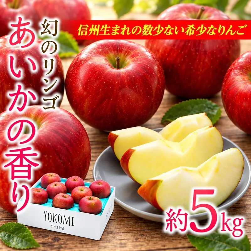 りんご あいかの香り 約5kg セット 2026年 令和8年度発送分 リンゴ 林檎 長野 フルーツ 果物 信州産 長野県産 特産 産地直送 おすすめ