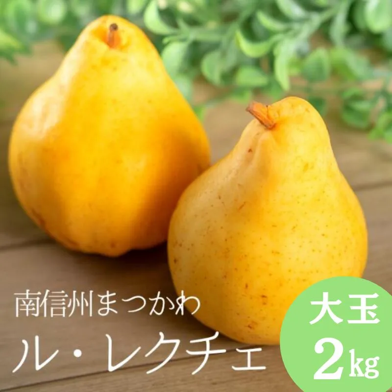 KL03 洋梨 ル・レクチェ(大玉)約2kg 贈答/2026年11月中旬頃から配送//長野県 松川町 梨 洋梨 洋ナシ ルレクチェ 産地直送 農家直送 農家支援 果物 フルーツ 贈答 ギフト