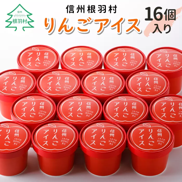 信州りんごアイス　16個セット