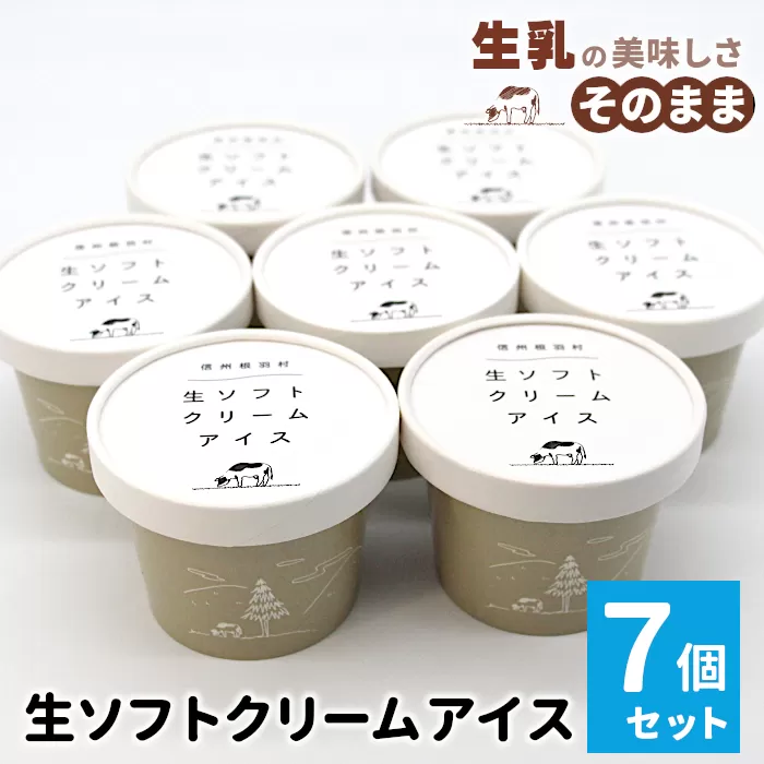 香料・着色料不使用★1日最高800個売れたソフトクリームを再現!生ソフトクリームアイス(80ml)×7個 アイス アイスクリーム ソフトクリーム ミルク 牛乳