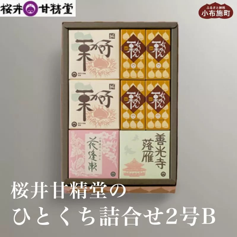 桜井甘精堂 ひとくち詰合せ2号B ［桜井甘精堂］栗 スイーツ 和菓子 かのこ 羊羹 栗羊羹 ようかん 栗きんとん 長野 信州 栗かのこ 落雁 くり 詰合せ 詰め合わせ お取り寄せ 名物 ギフト 贈答 ［S-12］