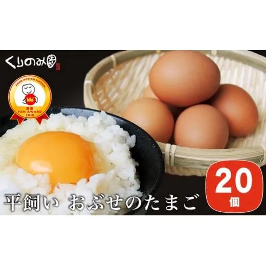 【思いやり型返礼品】 平飼い おぶせのたまご 20個 ［くりのみ園］ 卵 玉子 生卵 鶏卵 長野県産 小布施町産  信州 ［H-59］