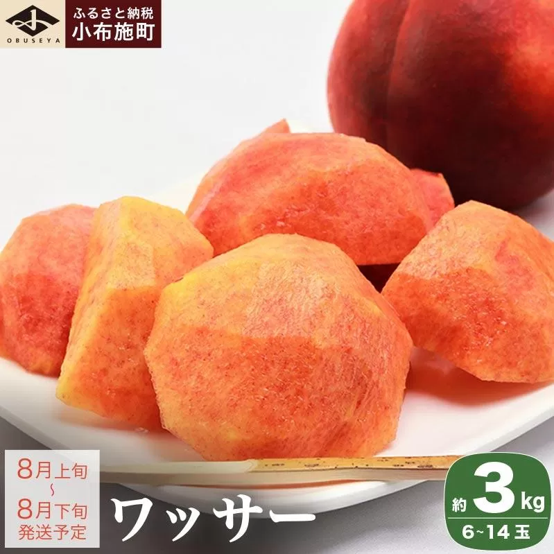 ワッサー 約3kg 6～14玉［小布施屋］フルーツ 果物 長野県産 信州産 クール便 冷蔵便 数量限定 産地直送 令和8年産【2026年8月上旬～8月下旬発送】