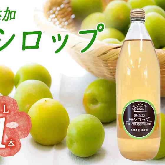 梅シロップ 1000mL × 1本 ふるさと振興公社 沖縄県への配送不可  長野県産 梅 シロップ 長野県 飯綱町 [1872] 