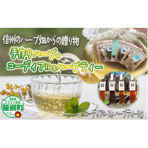 コーディアル 1本 + ハーブティー 1袋 種類おまかせ 飯綱ハーバルブリーズ 長野県 飯綱町 [1928]