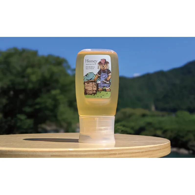 国産蜂蜜 生はちみつ 非加熱 天然蜂蜜 岐阜県 美濃市産 合計300g 深田養蜂のハチミツ (蜂蜜300g入りピタッとボトル1本)