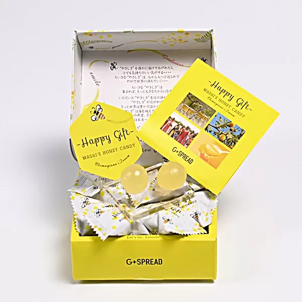 社会貢献品 ハニー キャンディ 8個入×6箱 | ジースプレッド お菓子 スイーツ おやつ 飴 あめ はちみつ 支援 M12S81