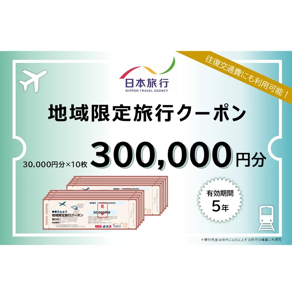 岐阜県可児市　日本旅行　地域限定旅行クーポン300,000円分  0113-006 【旅行 チケット 宿泊 クーポン 交通 観光 体験 ホテル 旅行券 家族旅行】