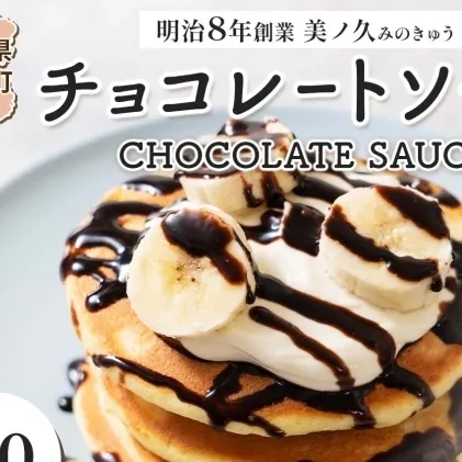  美ノ久 チョコレートソース 310g×1本 チョコレート ソース チョコ クーベルチュール チョコソース デザート アレンジ スイーツ ドリンク トッピング ワッフル パンケーキ チョコレートドリンク お取り寄せ ご当地 送料無料 岐阜県 安八町