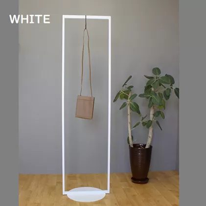 円盤ベースハンガーW400  ハンガーラック  パイプハンガー 白 インテリア 省スペース おしゃれ 洋服掛け コート掛け ロングコート掛け 日本製 国内産 