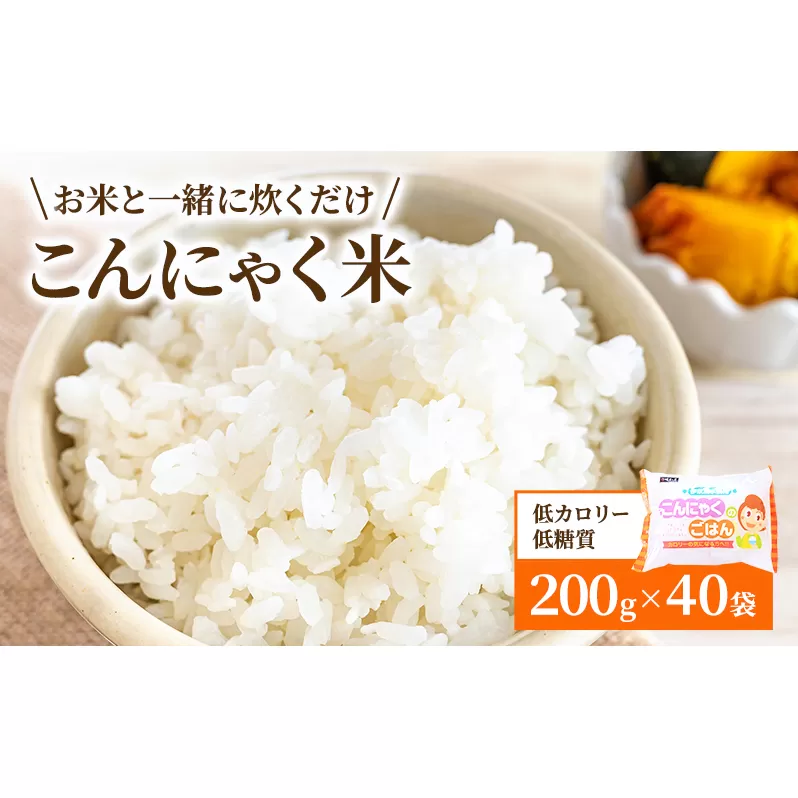 こんにゃく米 お米と一緒に炊くだけ こんにゃく ごはん 40袋 コンニャク ダイエット 食品 加工食品 セット もどきご飯 こんにゃくご飯 糖質オフ 低糖質 低カロリー 岐阜県池田町 