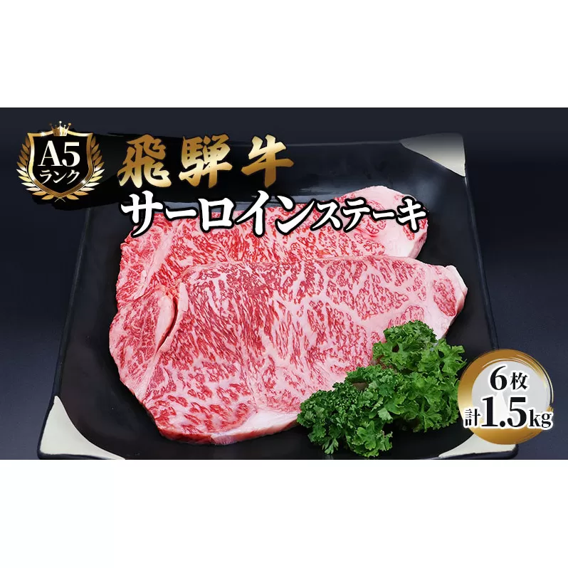 ふるさと納税　飛騨牛 牛肉 ステーキ サーロイン 250g×6枚 計1.5kg A5 和牛 