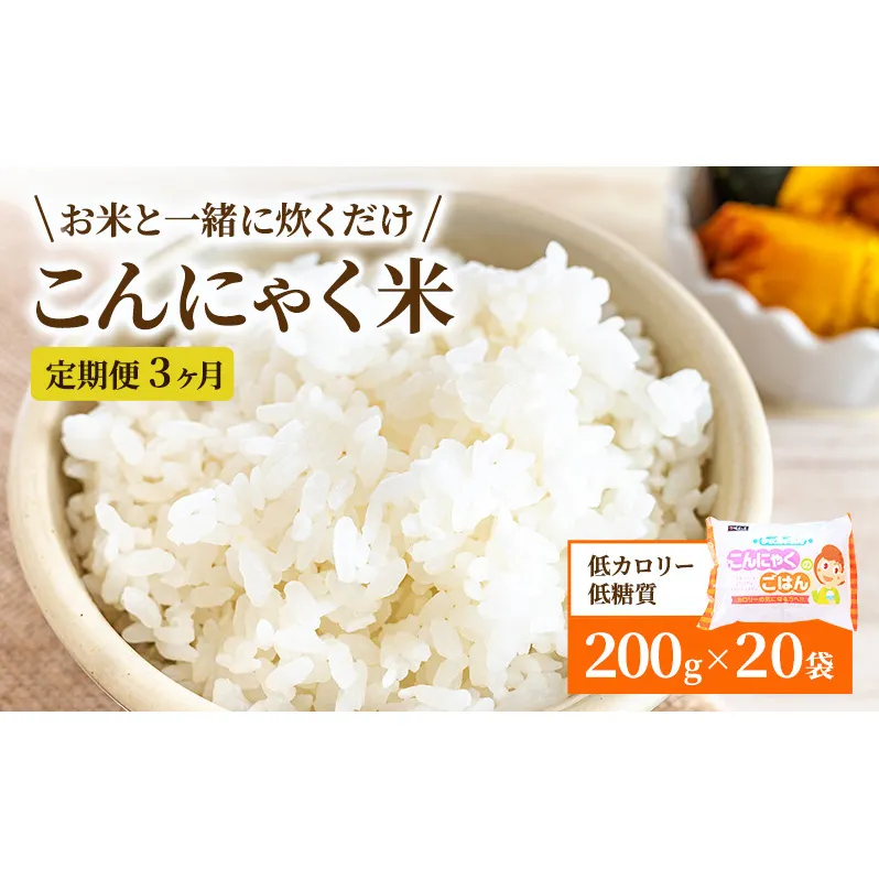 こんにゃくごはん20個セット　3か月定期お届け 加工食品 カロリーオフ 食物繊維 