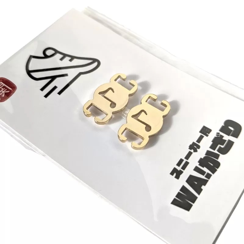 【4006】スニーカーWA! かざり 四分音符 ゴールド