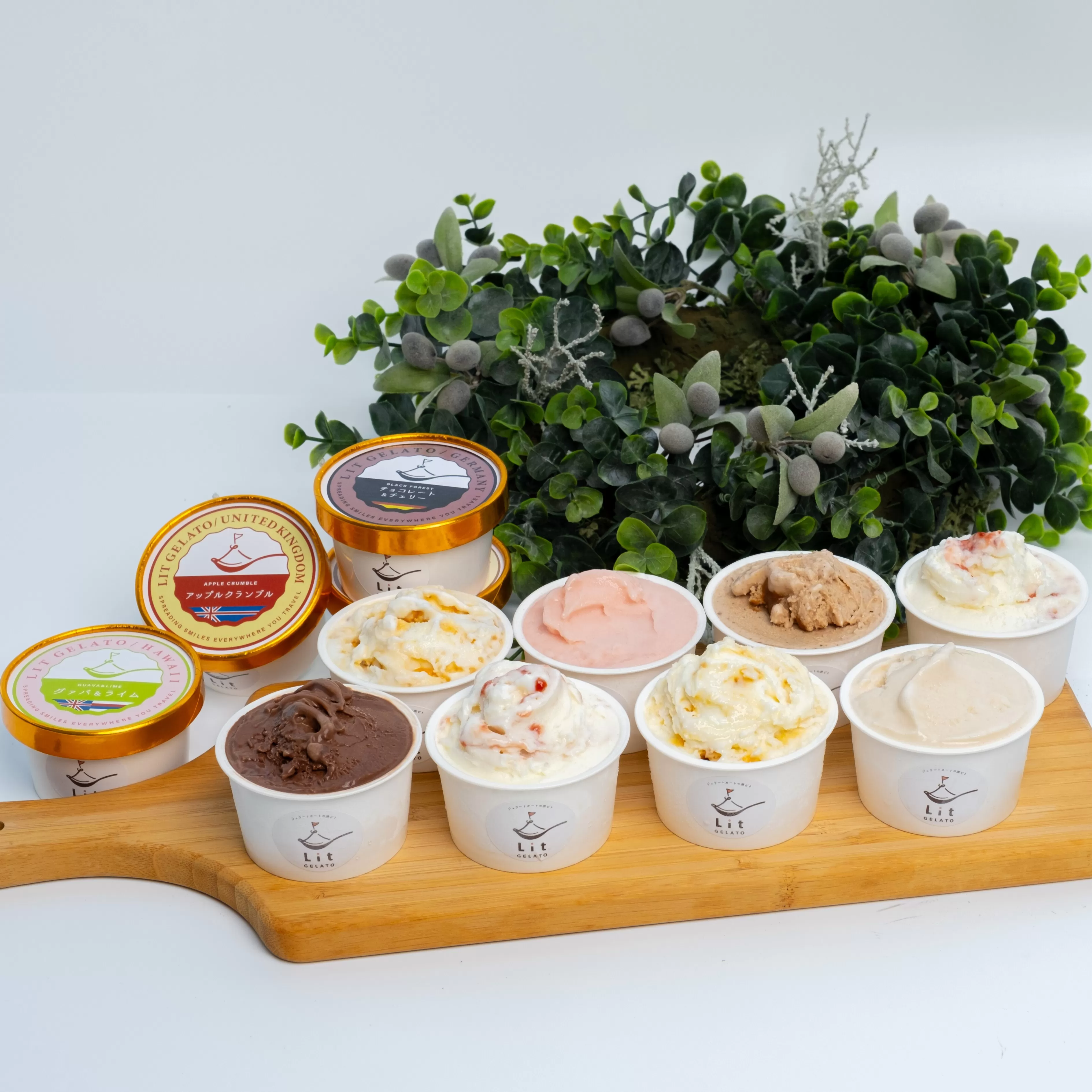 Lit GELATO 定番フレーバー 手作りジェラート 12個セット アイスクリーム