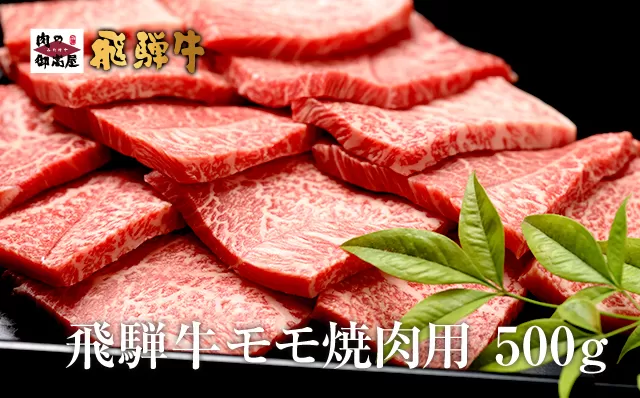【冷蔵配送】飛騨牛 焼き肉用モモ 500g 和牛 お肉 牛肉 A5 A4 バーベキュー 焼肉 キャンプ アウトドア
