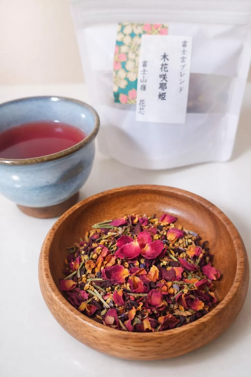 0011-109-01 富士宮ブレンド ハーブティー 木花咲耶姫 ティーバッグ 10個セット 富士山嶺 花芯