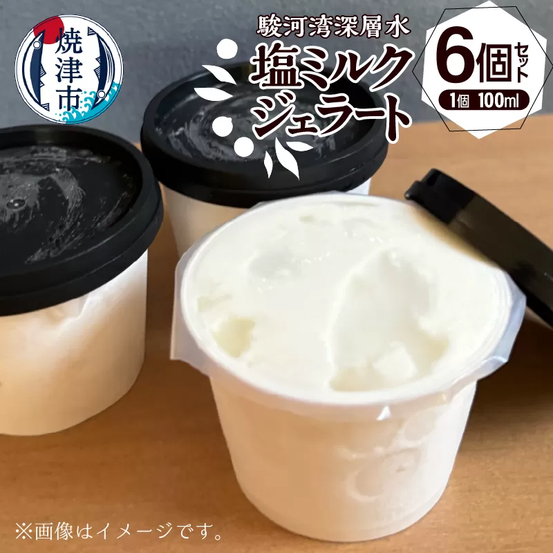 a10-1131　駿河湾深層水塩ミルクジェラート 100ml×6個セット