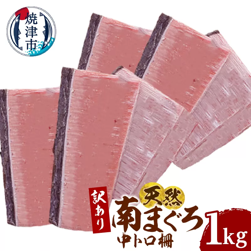 a16-196 訳あり 天然 ミナミマグロ 中トロ 柵 刺身 焼津 海の極 1kg