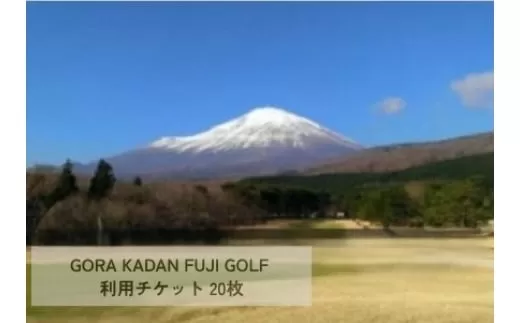Y9GORA KADAN FUJI GOLF利用チケット 20枚