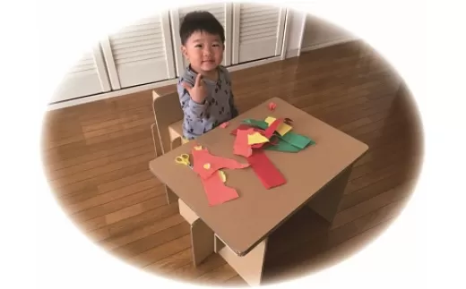 G8ダンボール子供用机＆椅子セット