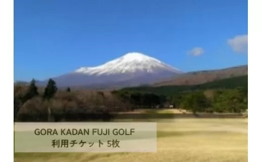 105L1GORA KADAN FUJI GOLF　利用チケット ５枚