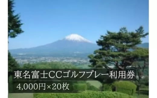 Y25東名富士ＣＣゴルフプレー利用券　２０枚 【小山町内 ゴルフ場 共通利用券】