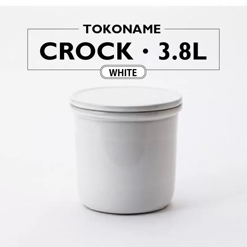 TOKONAME CROCK・3.8L・WHITE
