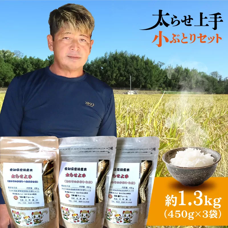 小ぶとりセット【太らせ上手（白米×2袋＋八分付き）】