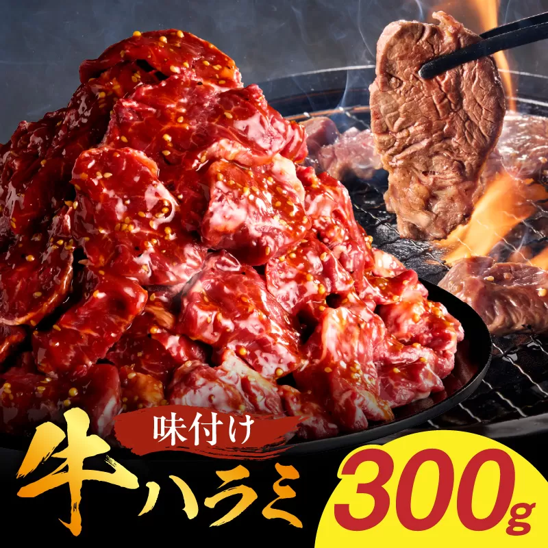 [食肉総合卸 丸正]牛ハラミ味付け 300g[153M07]