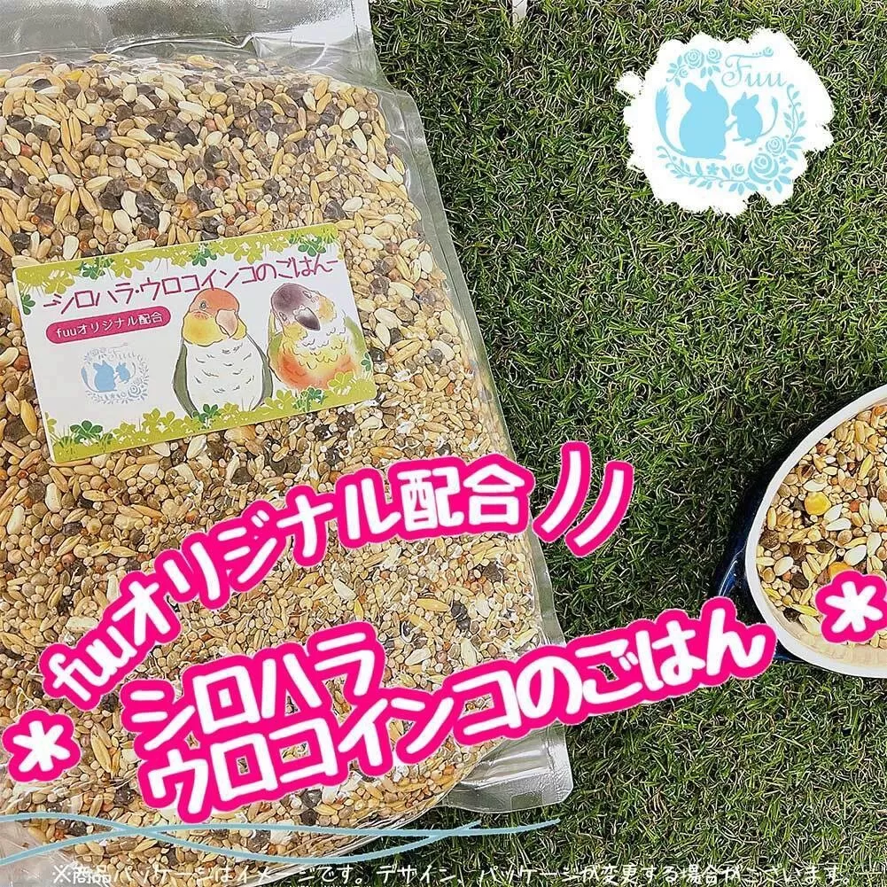 【3ヶ月定期便】fuu シロハラインコ・ウロコインコのごはん（10kg）［145S60-T］