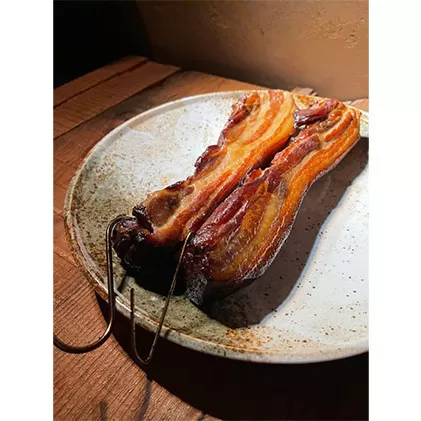 パスタレストランのベーコン（国産豚使用、無着色） 肉の加工品 豚肉 