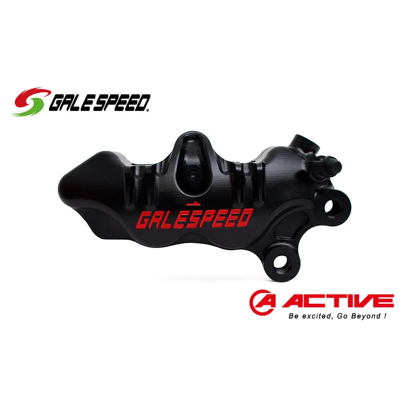 GALE SPEED エラボレート・フロント4Pキャリバー(アキシャル40mm) 右/チタンボルト仕様 バイク オートバイ パーツ 右キャリパー 