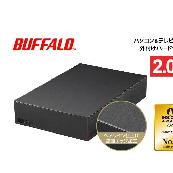 BUFFALO 外付けハードディスク 2TB 外付け HDD 録画用外付けHDD 録画用 家電