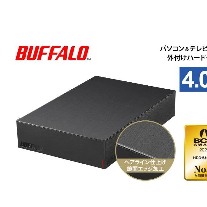 BUFFALO 外付けハードディスク 4TB 外付け HDD 録画用外付けHDD 録画用 家電