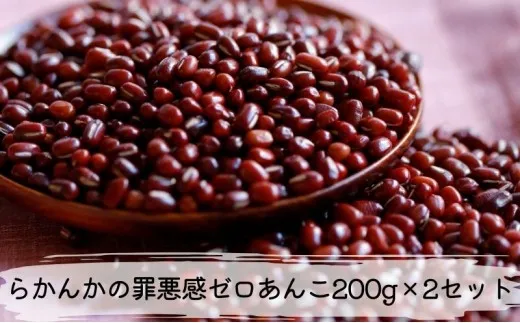 らかんかの罪悪感ゼロあんこ200g×2セット あんこ 和菓子 お菓子 菓子 冷凍 愛知 愛知県 日進市