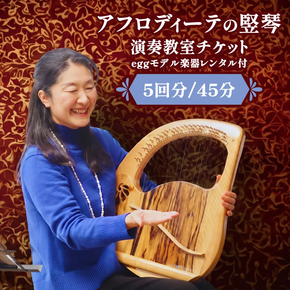 アフロディーテの竪琴　演奏体験セット レッスン 体験 チケット 楽器 愛知県 日進市