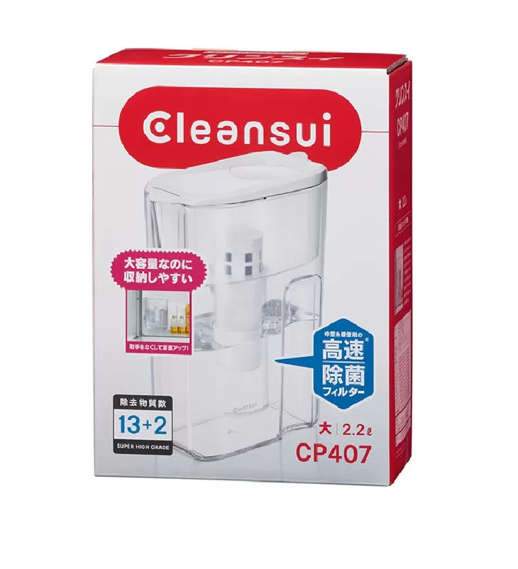クリンスイ ポット型 浄水器 CP407（2.2L大型モデル）ポット型 ろ過