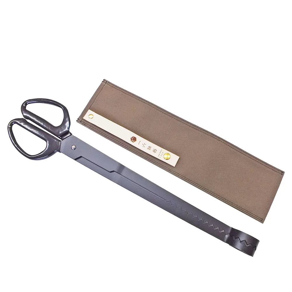 一六鉄器『火ばさみ 丸型』 ケース付き アウトドア キャンプ
