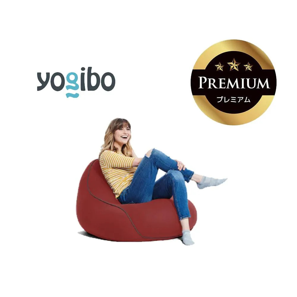 Yogibo Lounger Premium ワインレッド│送料無料 全国配送離島含 ビーズクッション カバー 洗える（ヨギボー ラウンジャー プレミアム）