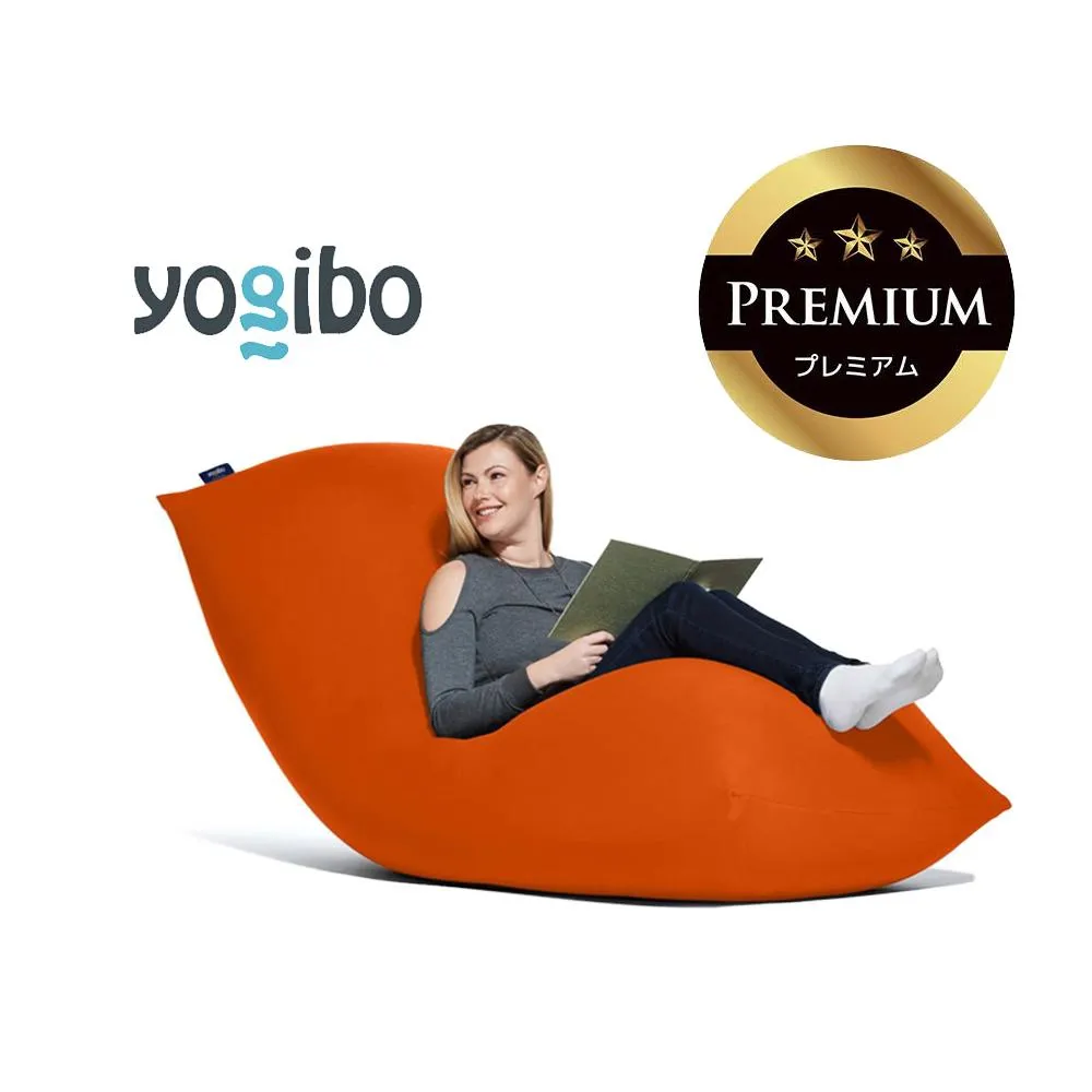 Yogibo Max Premium オレンジ│送料無料 全国配送離島含 ビーズクッション カバー 洗える（ヨギボー マックス プレミアム）