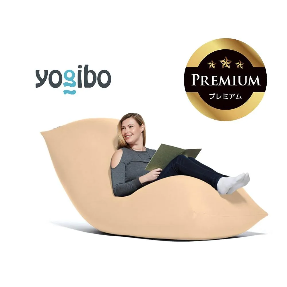 Yogibo Max Premium クリームホワイト│送料無料 全国配送離島含 ビーズクッション カバー 洗える(ヨギボー マックス プレミアム)